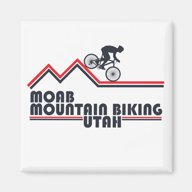 Aimant Mtb Utah - Moab Vélo Tout Terrain (Devant)