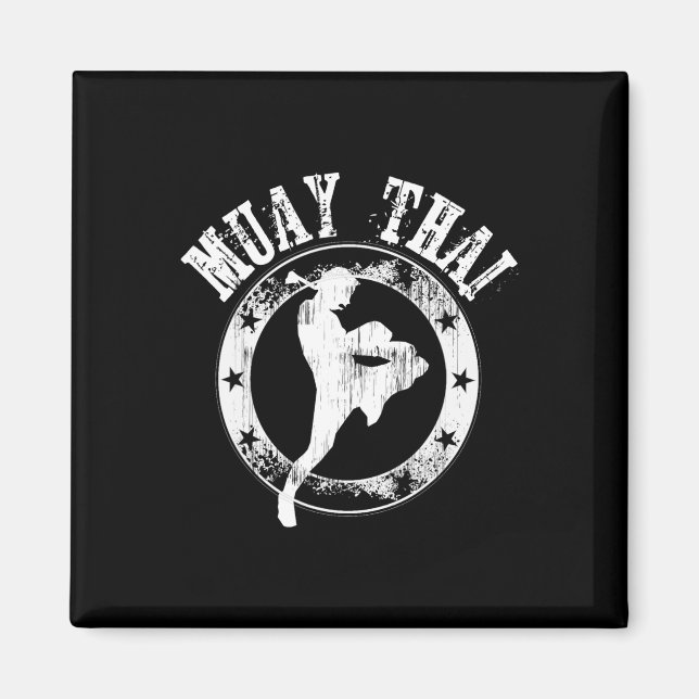 Aimant Muay Thai - Élégant Mixed martial art Cool thaïlan (Devant)