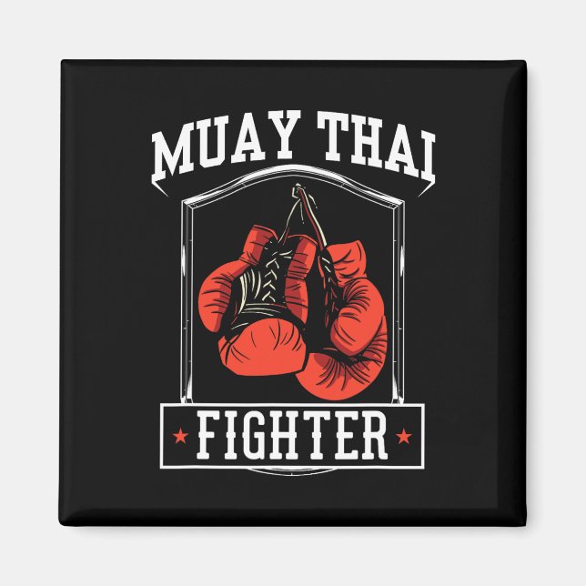 Aimant Muay Thai Fighter Hob1 (Devant)