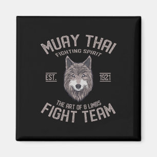 Aimant Muay Thai Loup Boxe Thaïlandaise Kickboxing