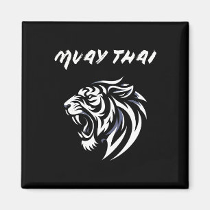 Aimant Muay Thai Mma Combat Tatouage Rugissement de Tigre