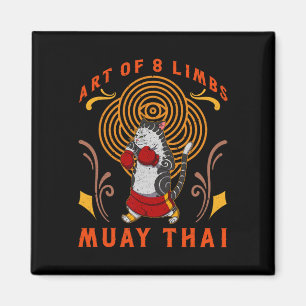 Aimant Muay Thai Thaïlande Poing Anneau Genou Technique d