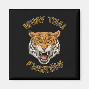 Aimant Muay Thai Tiger - Cadeau de boxe thaïlandaise et k