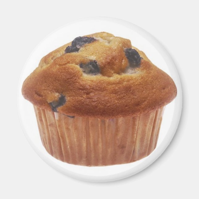 Aimant Muffin aux bleuets (Devant)