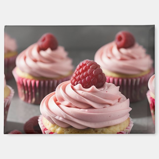 Aimant Muffins à la framboise (Recto)