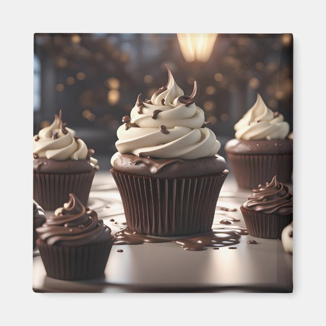 Aimant Muffins au Chocolat (Devant)