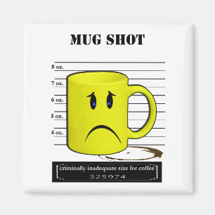 Aimant Mug Tiré Café Mug Cup Mème de dessin