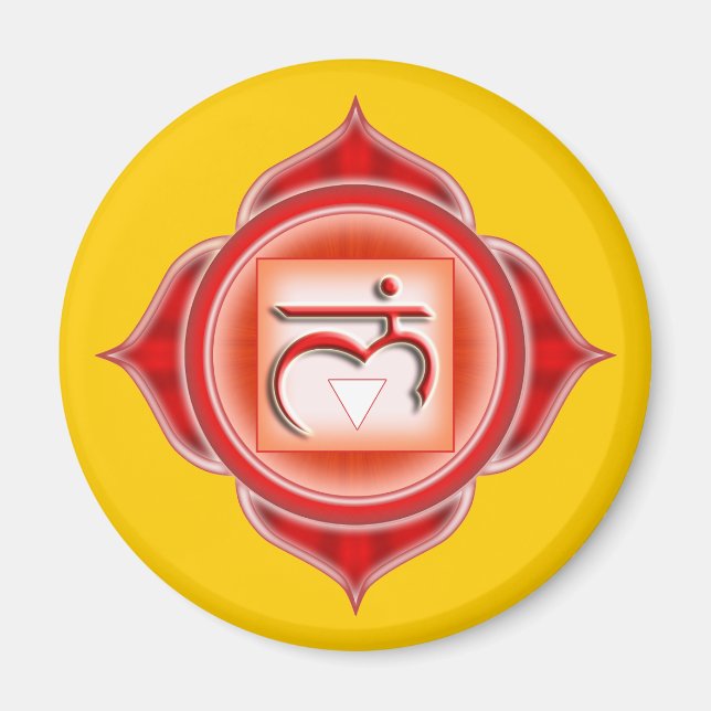 Aimant Muladhara ou Root le 1er Chakra (Devant)