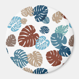 Aimant Multicolor Feuilles tropicaux 11