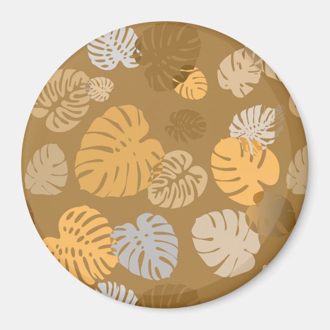 Aimant Multicolor Feuilles tropicaux 6 (Devant)