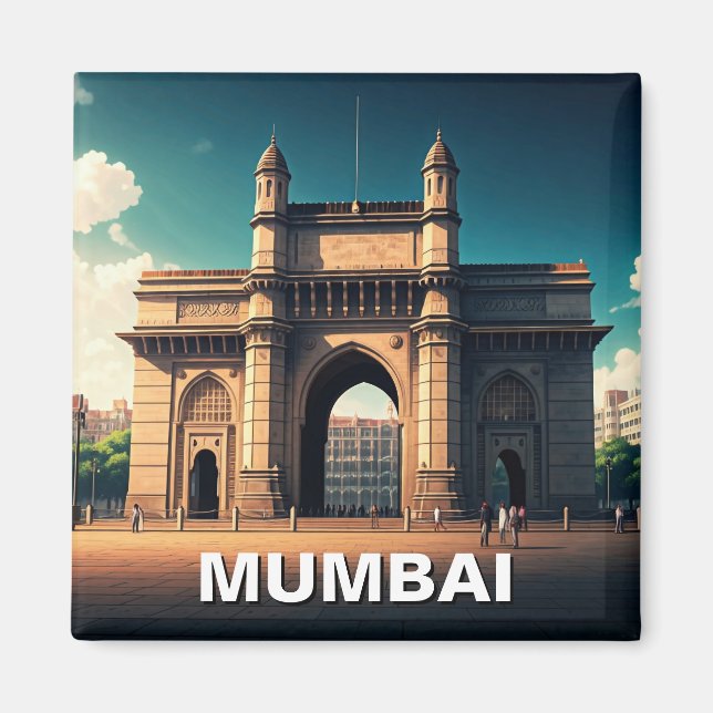 Aimant Mumbai Gateway of India Travel Souvenir (Devant)