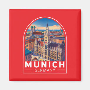 Aimant Munich Allemagne Voyage Art Emblème