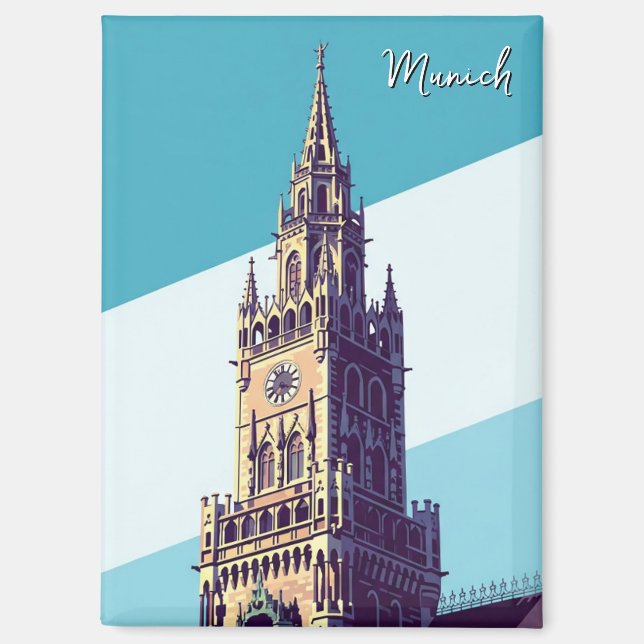 Aimant Munich Marienplatz Allemagne (Recto)