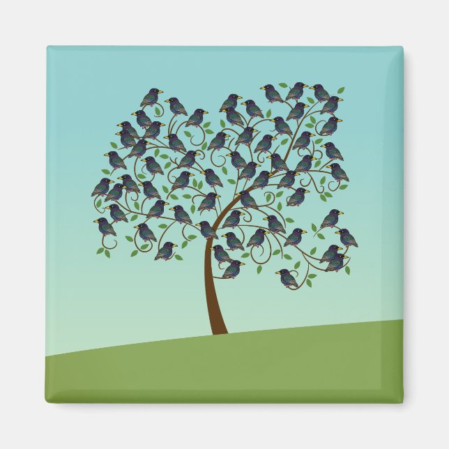 Aimant Murmuration de Starlings (Devant)