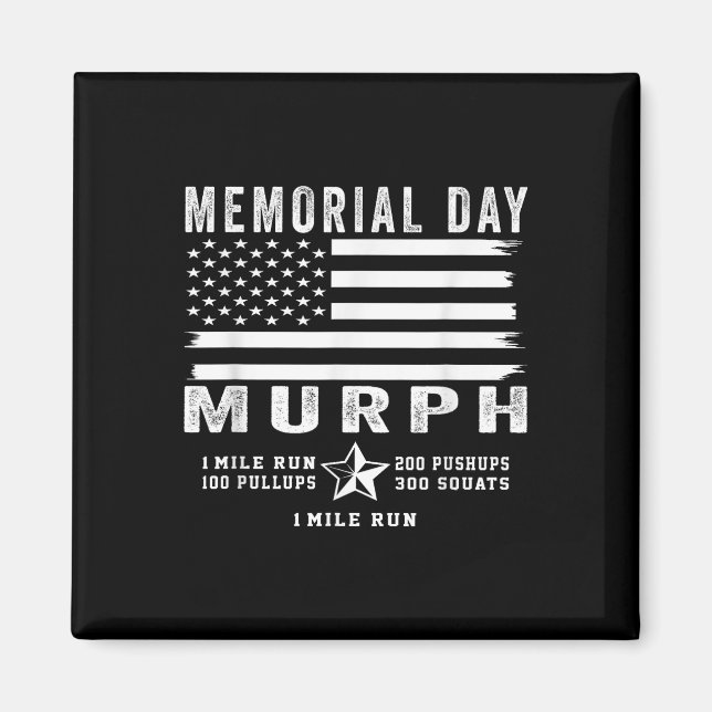 Aimant Murph Challenge Memorial Day entraînement Gym Us D (Devant)