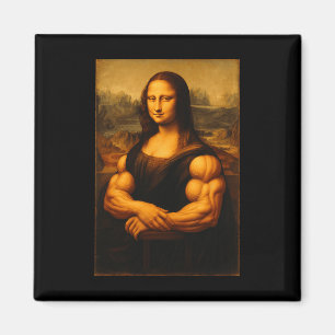 Aimant Muscle Mona Lisa Bodybuilder Poids Gymnase Et