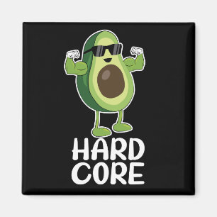 Aimant Musculaire Hardcore Avocado drôle