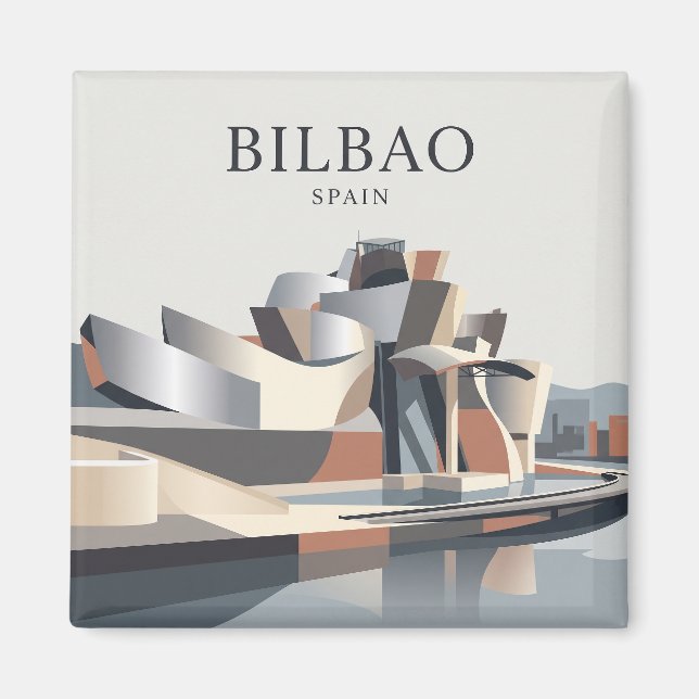 Aimant Musée Guggenheim Bilbao Espagne (Devant)