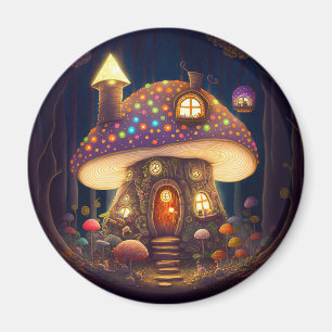 Aimant Mushroom House Imaginaire Art