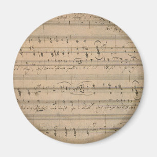 Aimant Musique ancienne sur feuilles de 1822, Chant du vi