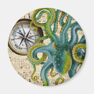 Aimant Musique de boussole de tentacules de poulpe