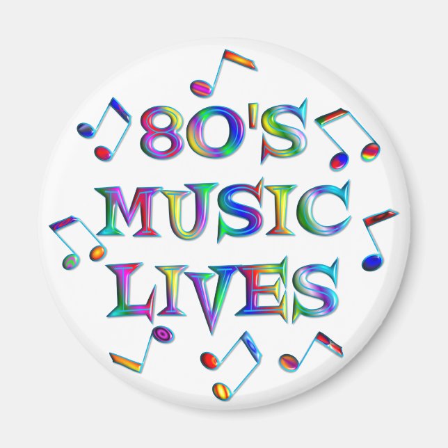 Aimant Musique des années 80 (Devant)