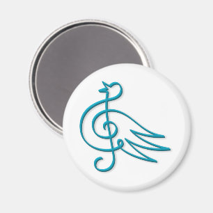 Aimant Musique des oiseaux bleus