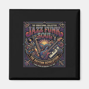 Aimant Musique Jazz Funk Soul Ambiance Rétro Révolution R