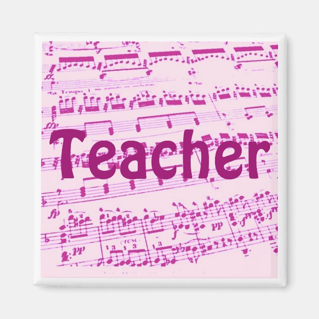 Aimant Musique majeure/étudiante/enseignant (Devant)