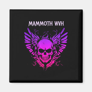 Aimant Musique Mammoth Avec Drôle Design Vintage Crâne Po