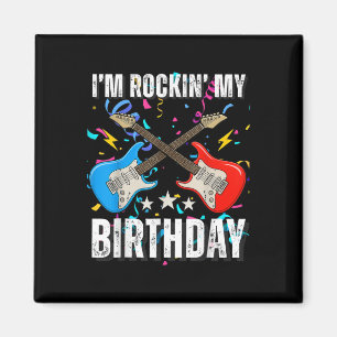 Aimant Musique rock pour 11e anniversaire garçon musicien