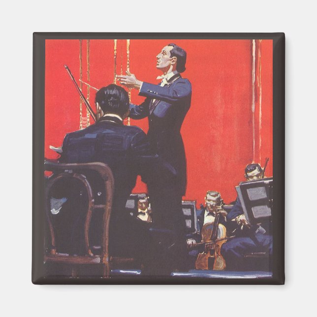 Aimant Musique Vintage, Direction d'Orchestre (Devant)