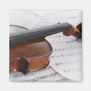Aimant Musique violon et feuille