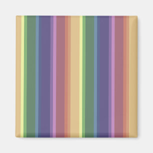 Aimant Muted rainbow stripes