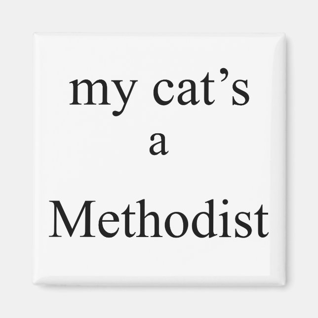 Aimant My Cat's a Methodist (Devant)
