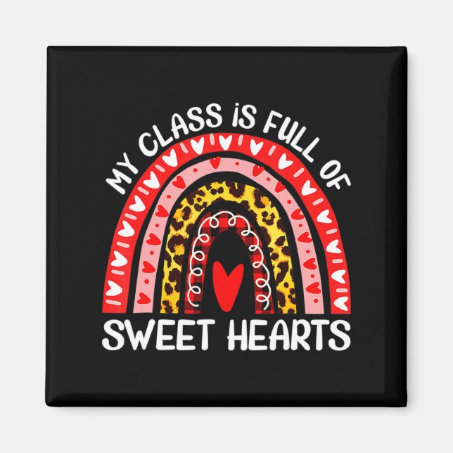 Aimant My Cl Is Full Of Sweet Hearts Teacher Valentine _1 (Devant)