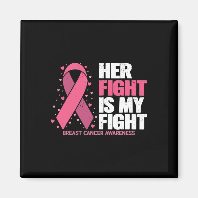Aimant My Fight Breast Cancer Awareness Fami (Devant)