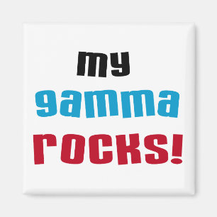 Aimant My Gamma Rocks T-shirts et cadeaux