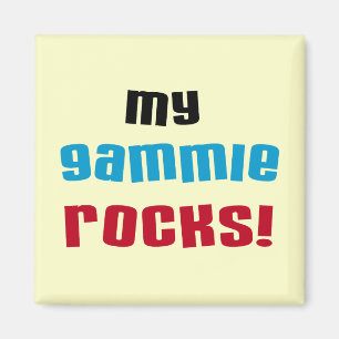 Aimant My Gammie Rocks T-shirts et cadeaux
