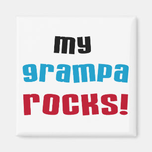 Aimant My Grampa Rocks T-shirts et cadeaux