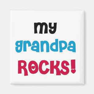 Aimant My Grand-pa Rocks Tshirts et cadeaux