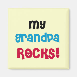 Aimant My Grand-pa Rocks Tshirts et cadeaux