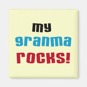 Aimant My Granma Rocks T-shirts et cadeaux