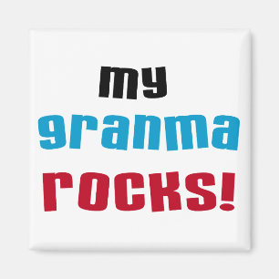 Aimant My Granma Rocks T-shirts et cadeaux
