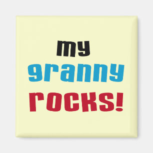 Aimant My Granny Rocks T-shirts et cadeaux