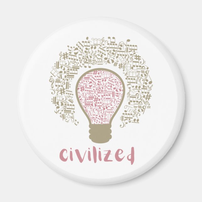 Aimant My Heart Lumi Classic Civilized Art design for Mus (Devant)