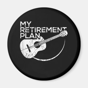Aimant My Retirement Plan Guitar Funny Musicians