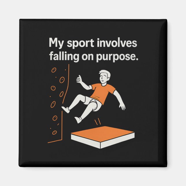 Aimant My Sport Involves Falling On Purpose Climbing Humo (Devant)