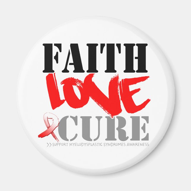 Aimant Myélodysplastie Syndromes Foi Amour Cure (Devant)