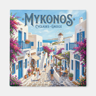 Aimant Mykonos Cyclades Rue de Voyage Grèce